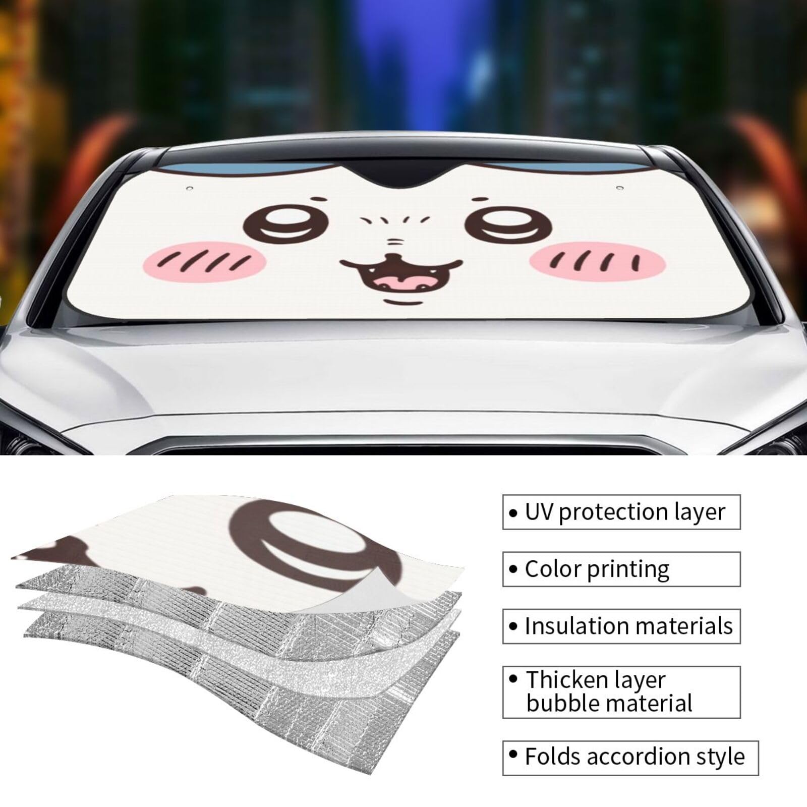 Amazon.co.jp: 車用 サンシェード 車用フロントシェード ちいい